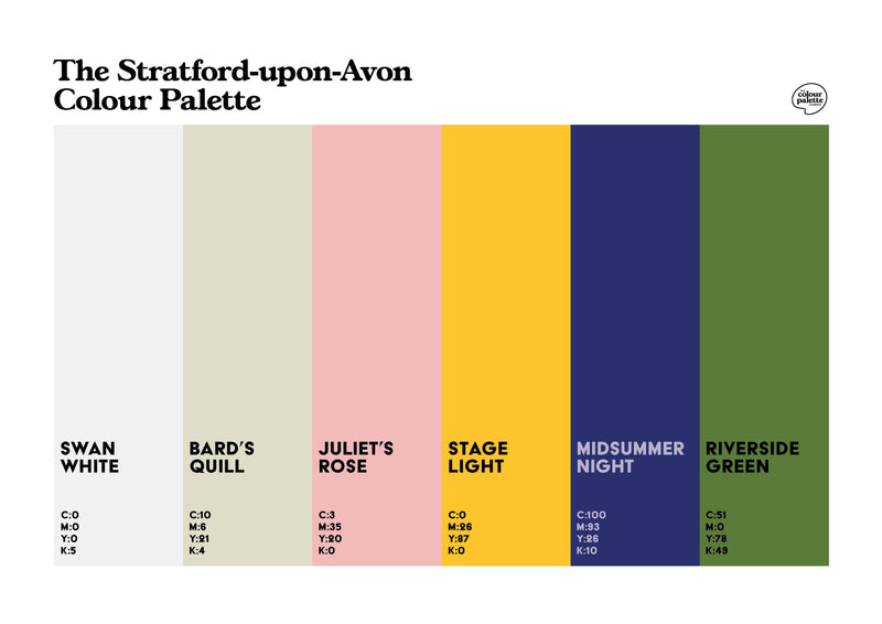 The Stratford-upon-Avon Colour Palette art print