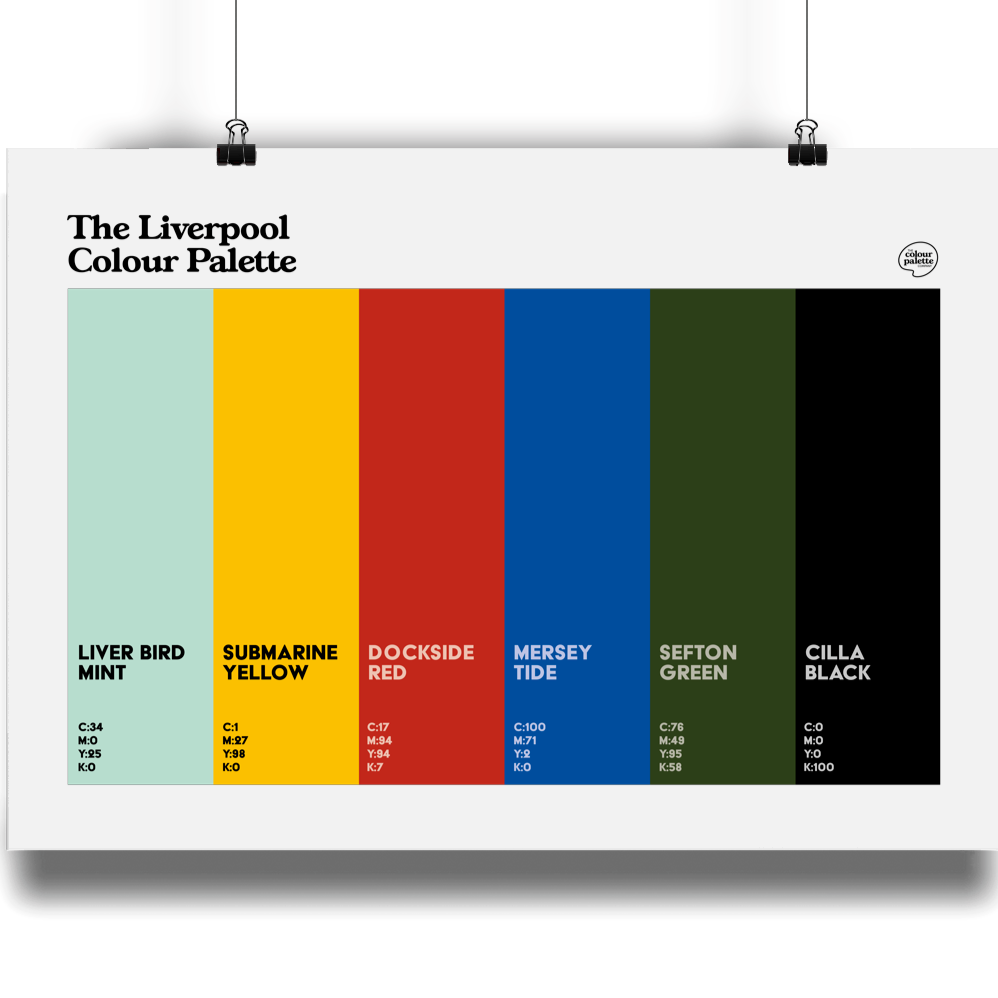 Liverpool gifts - the Liverpool Colour Palette