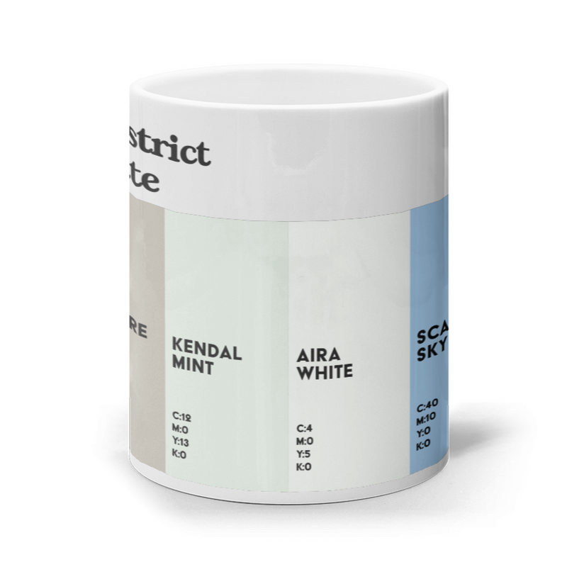 The Lake District Colour Palette mug