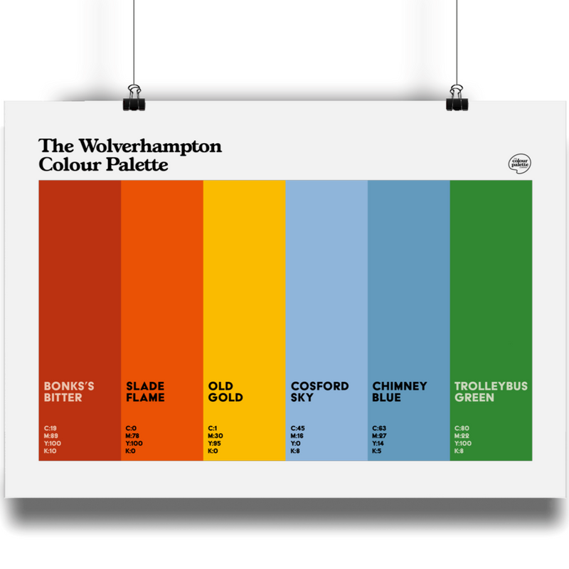 The Wolverhampton Colour Palette art print