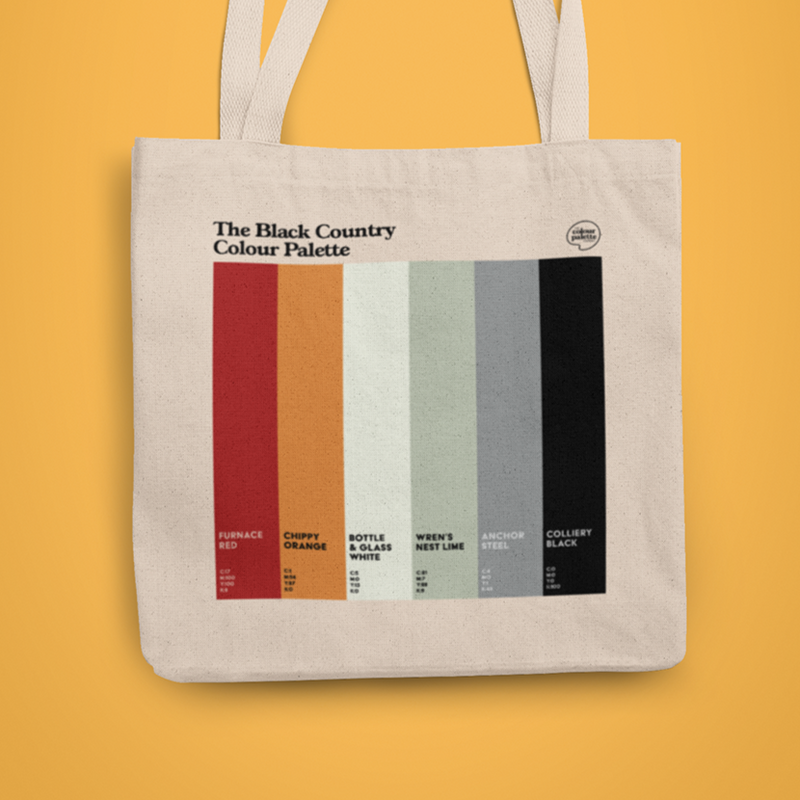 The Black Country Colour Palette heavyweight tote bag