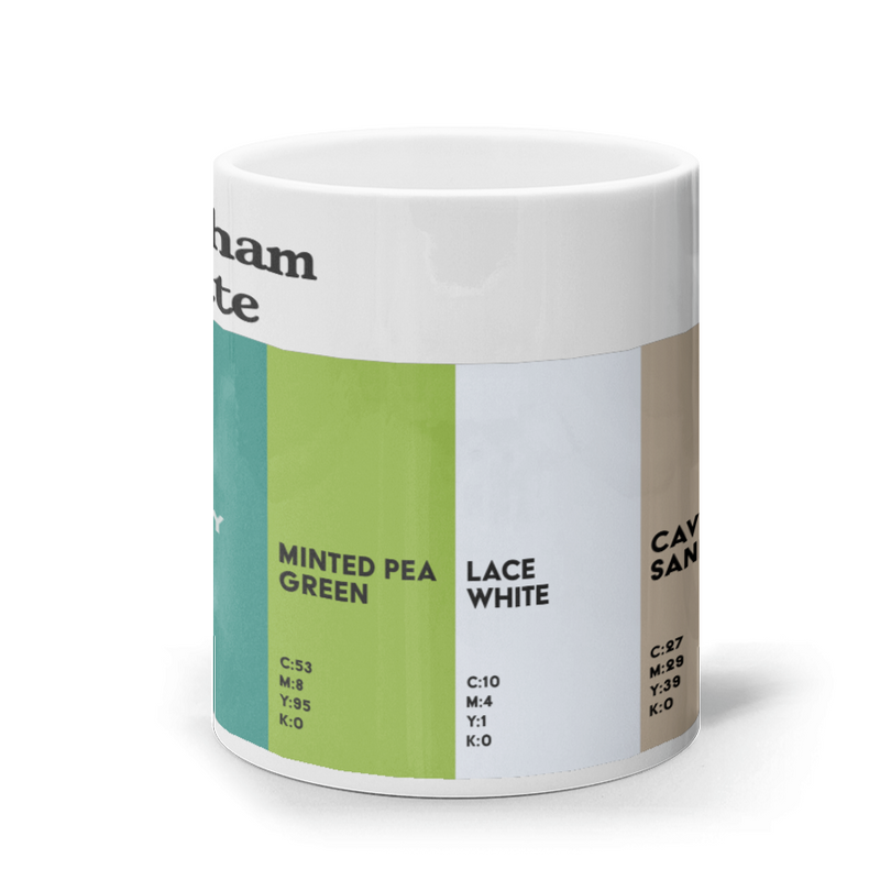 The Nottingham Colour Palette ceramic mug