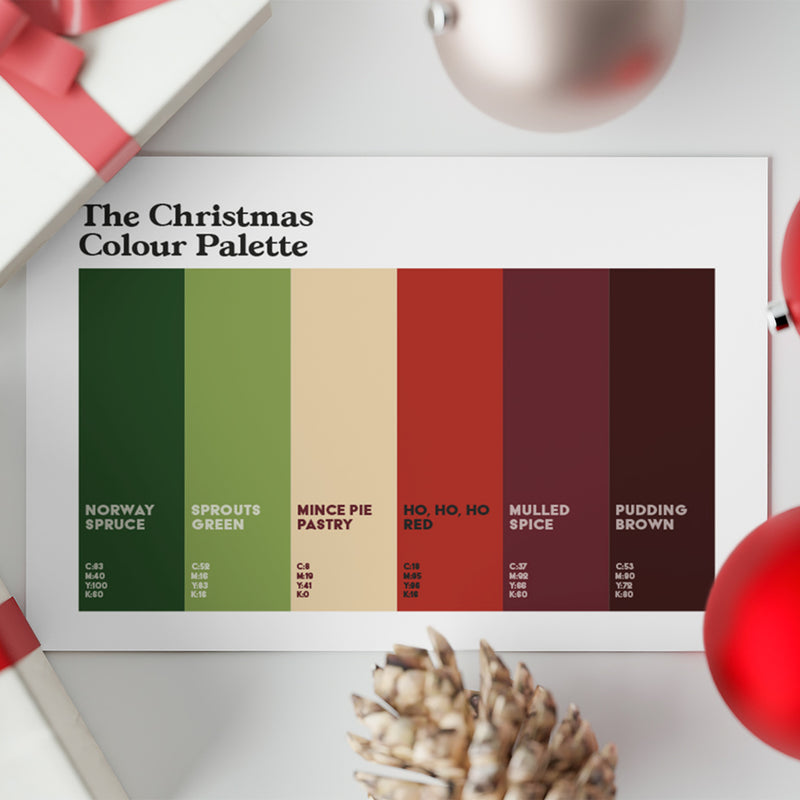The Christmas Colour Palette x5 Greetings Cards – The Colour Palette ...
