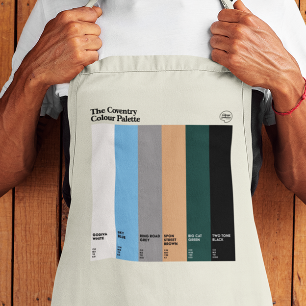 The Coventry Colour Palette apron