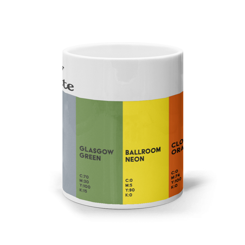 The Glasgow Colour Palette mug