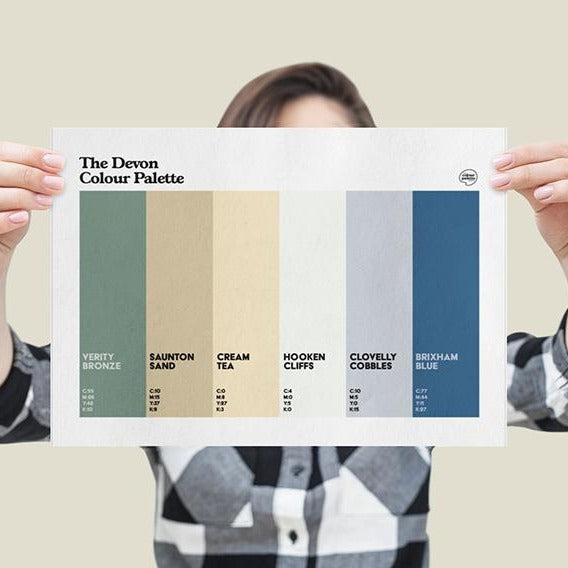 Devon art print - The Devon Colour Palette