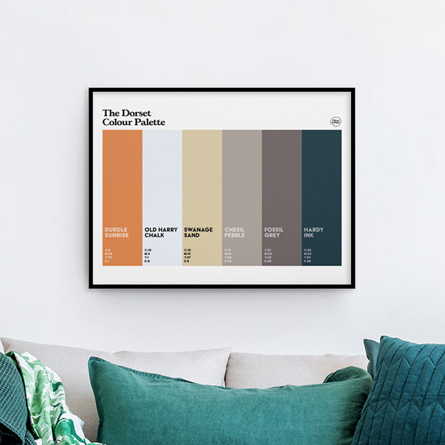 The Dorset Colour Palette art print