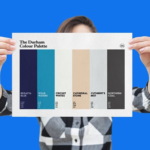 Durham art print - the Durham Colour Palette