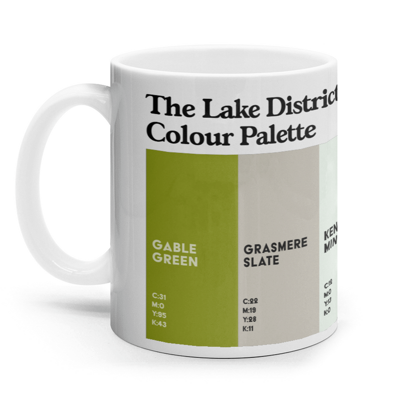 The Lake District Colour Palette mug