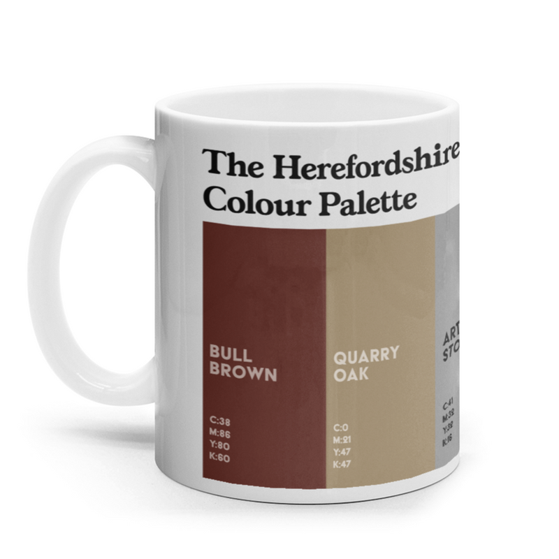 The Herefordshire Colour Palette mug