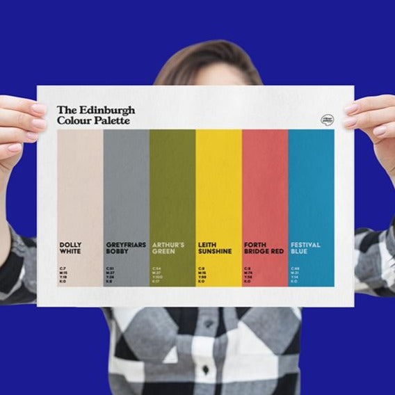 Edinburgh gifts - the Edinburgh Colour Palette poster