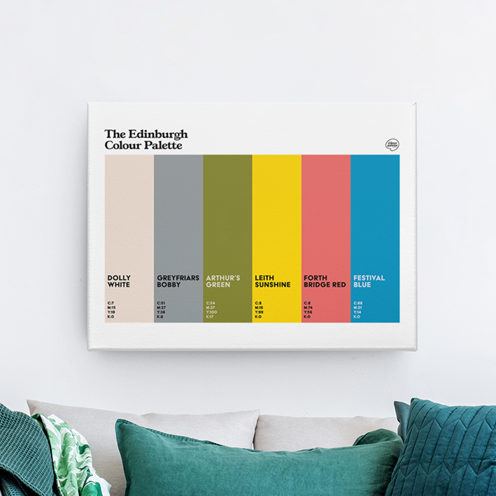 Edinburgh gifts - the Edinburgh Colour Palette poster