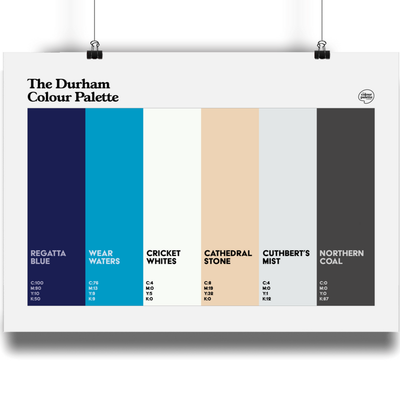 The Durham Colour Palette Art Print