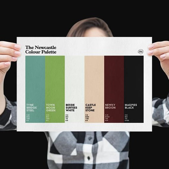 The Newcastle Colour Palette art print