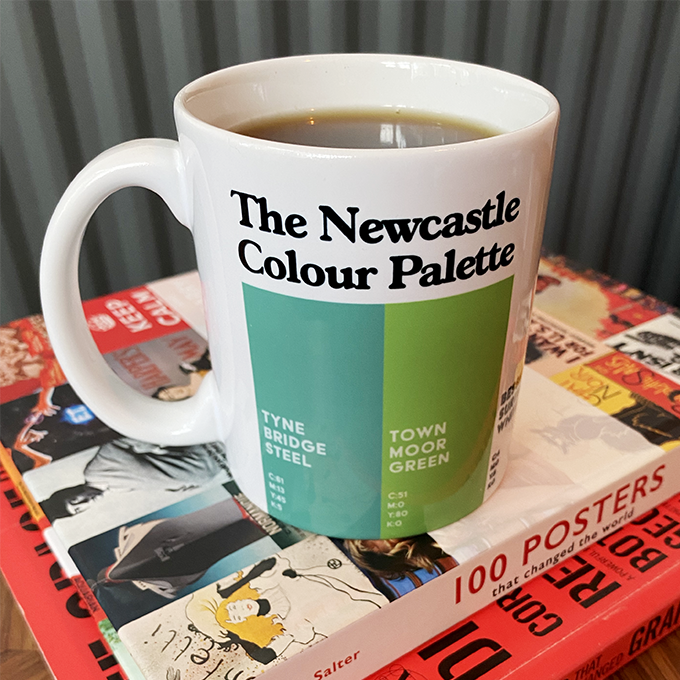 The Newcastle Colour Palette ceramic mug