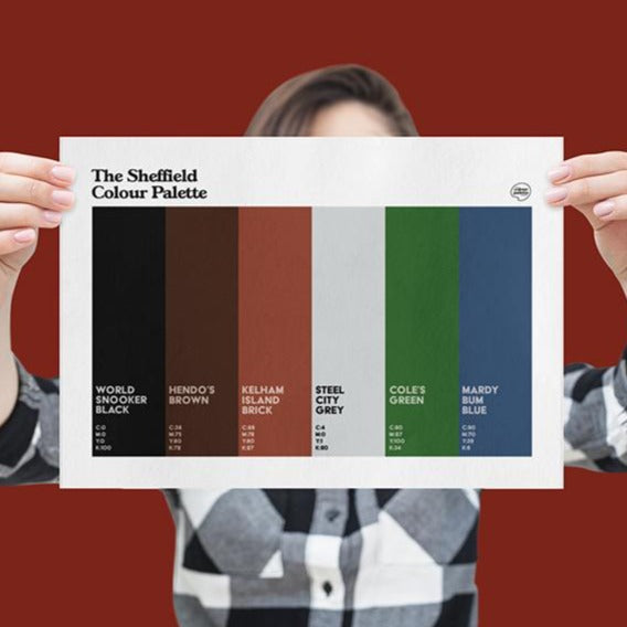 The Sheffield Colour Palette Art Print