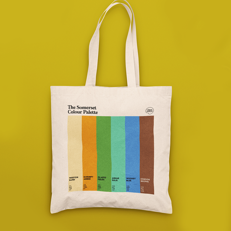 The Somerset Colour Palette heavyweight tote bag
