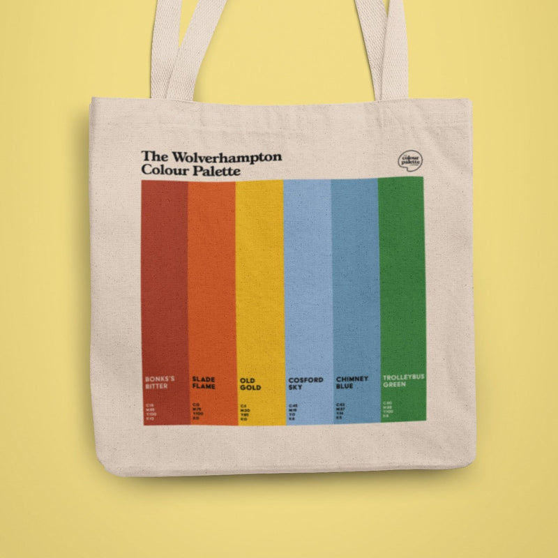 The Wolverhampton Colour Palette heavyweight tote bag